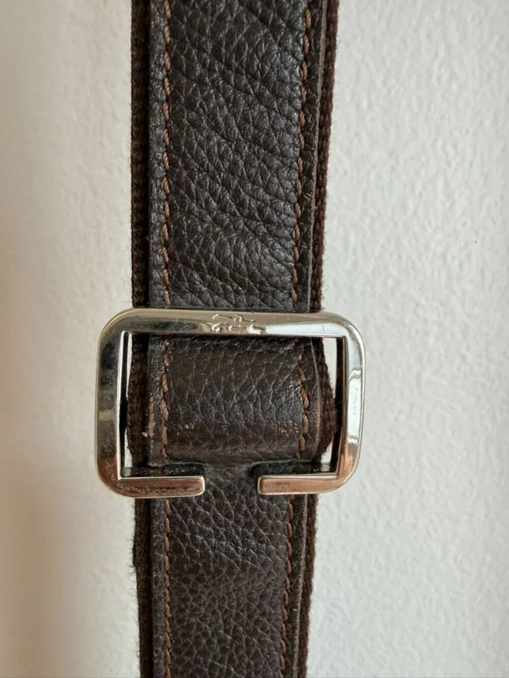 Brown Leather Messenger Bag | Longchamp